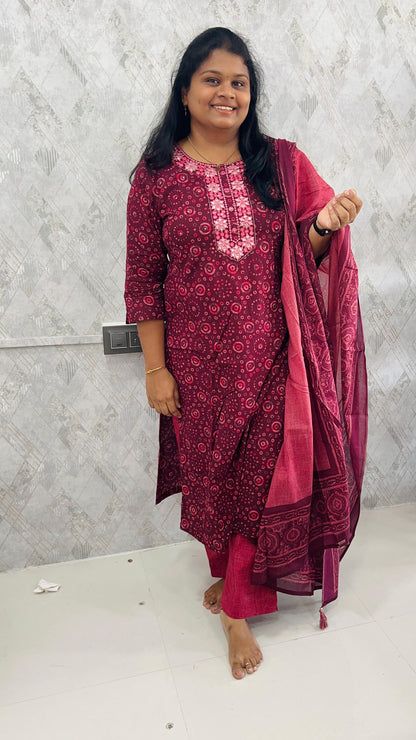 Cherry Pink Salwar