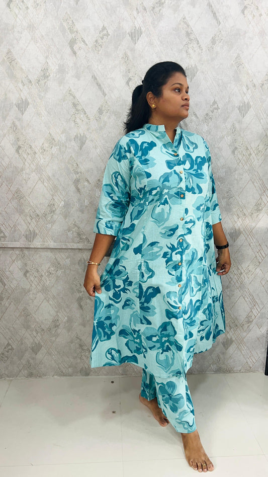 Light Teal Cotton Coords