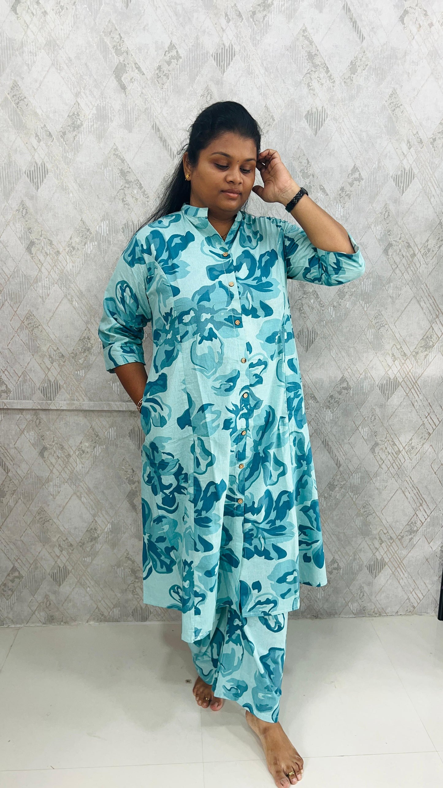 Light Teal Cotton Coords