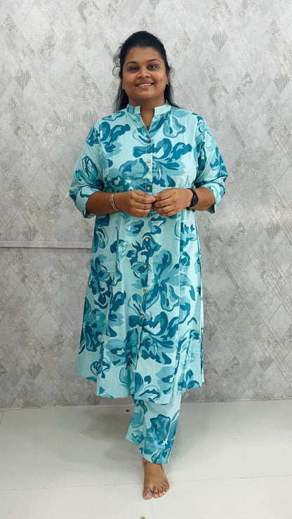 Light Teal Cotton Coords