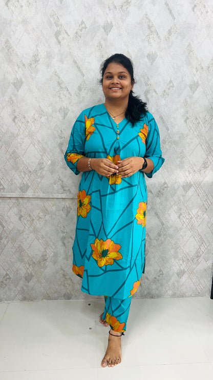 Green Yellow Floral Coords