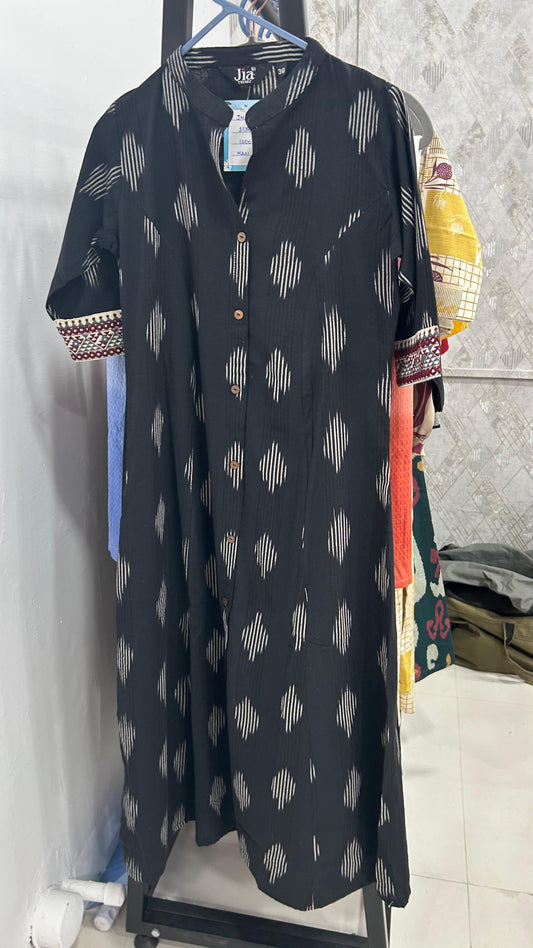 Black Handloom Kurti