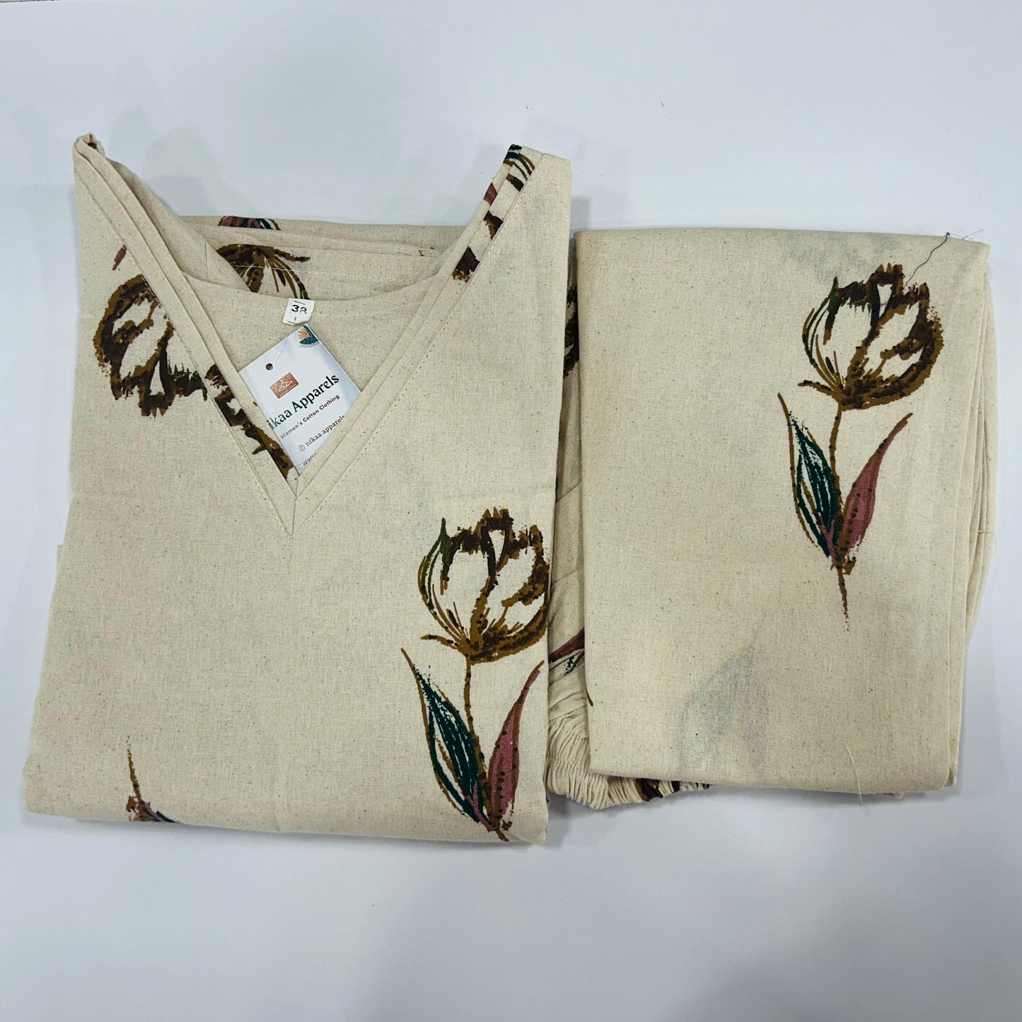 Beige Cotton Flex Coords