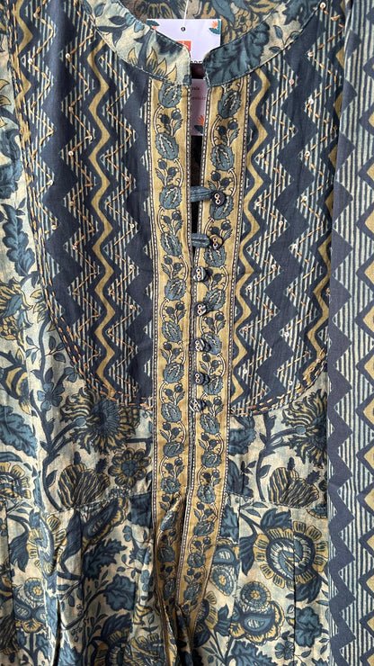 Peacock Anarkali dupatta