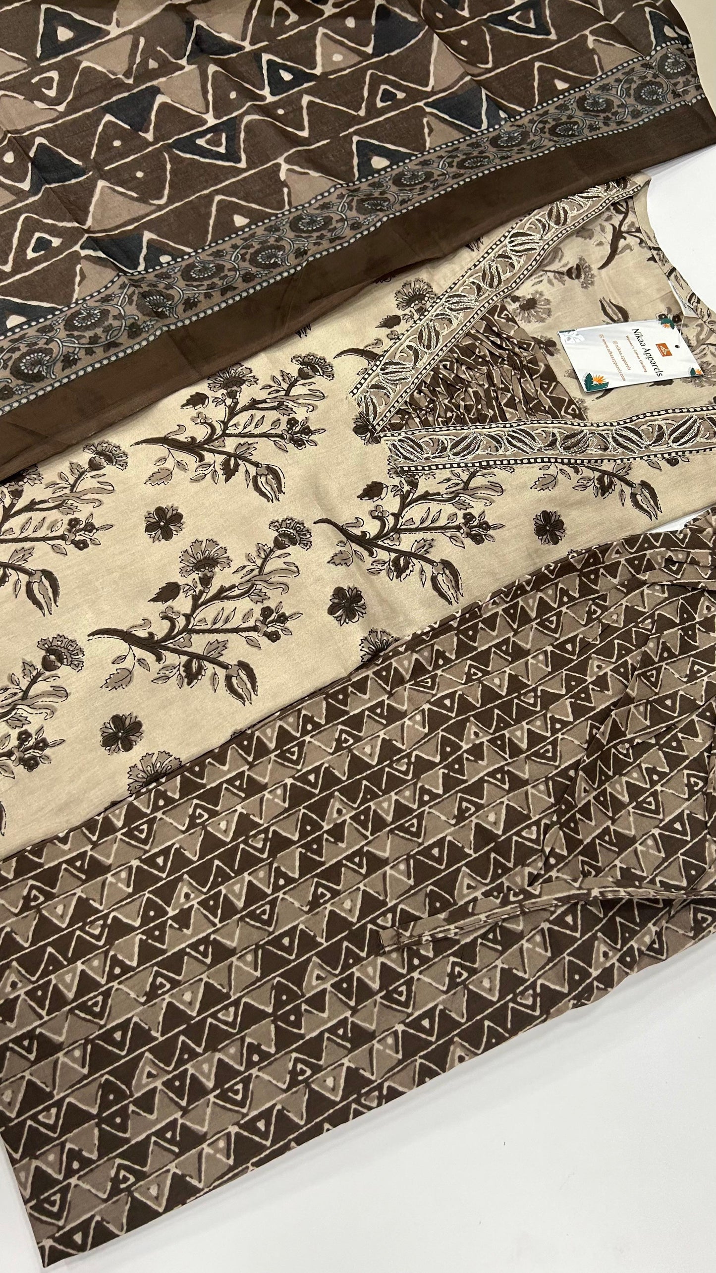 Lite Brown Cotton Salwar