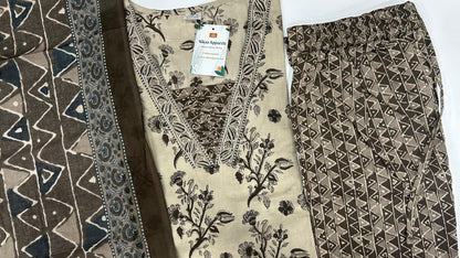 Lite Brown Cotton Salwar