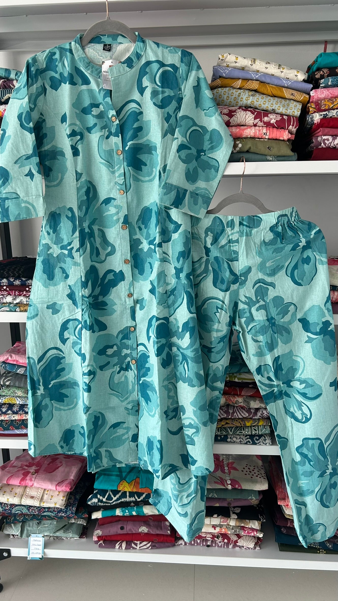 Light Teal Cotton Coords