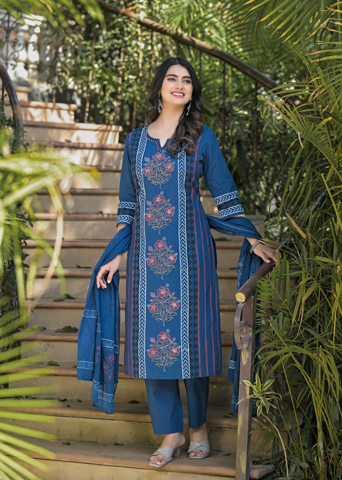 Indigo Blue Cotton Salwar