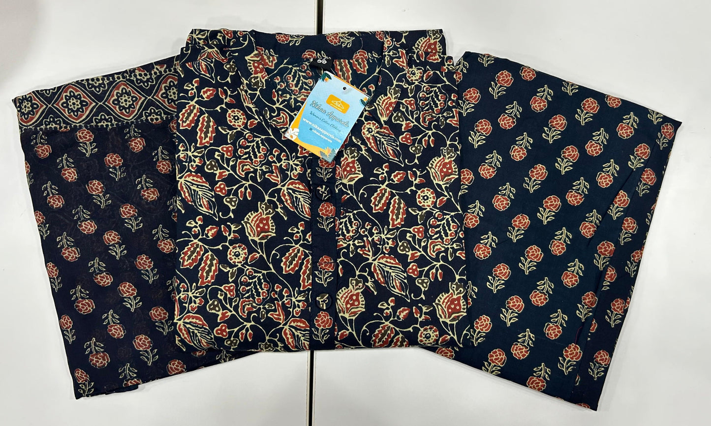 Navy Blue Aline Salwar