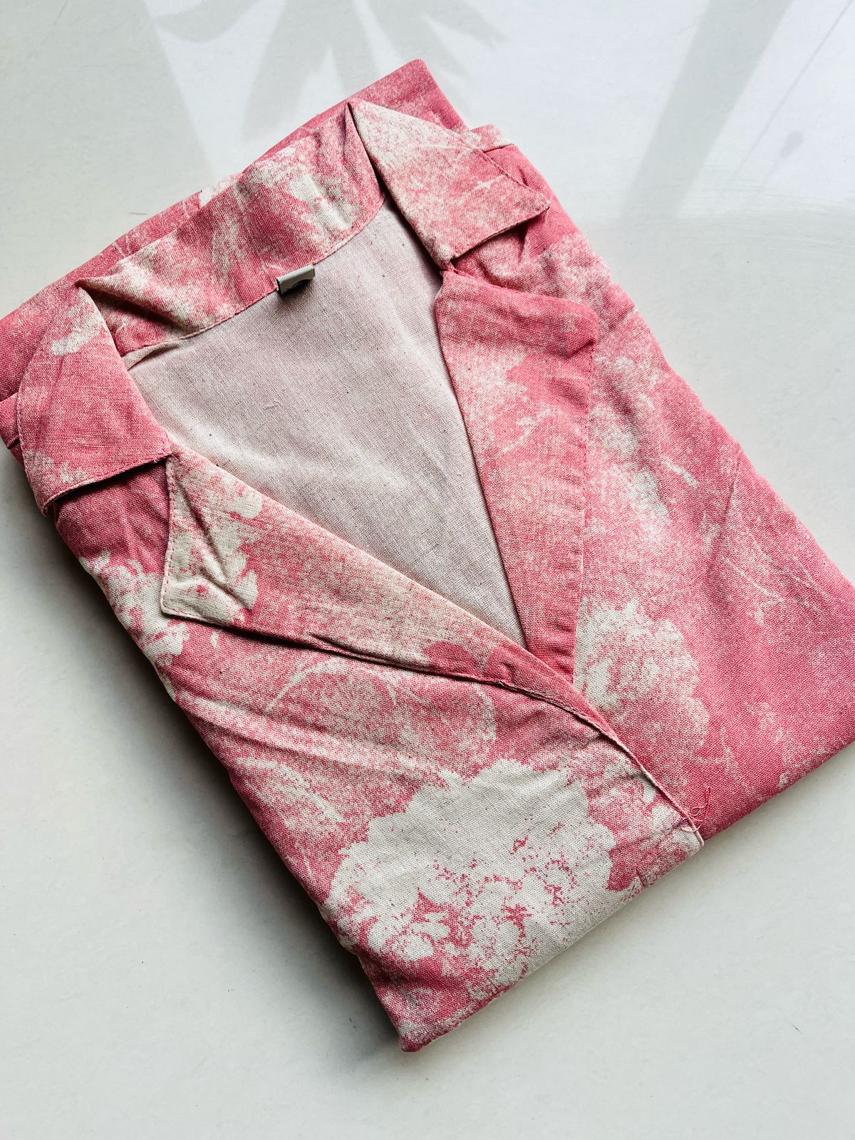 Pink Panelled Collar Maxi