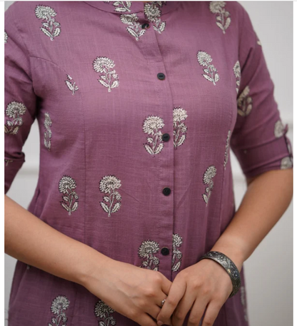 Purple mul cotton Coords