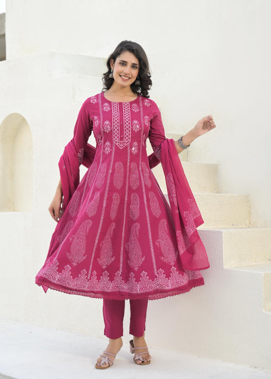 Rani Rose Anarkali Salwar