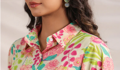 Collared Floral Co-ords