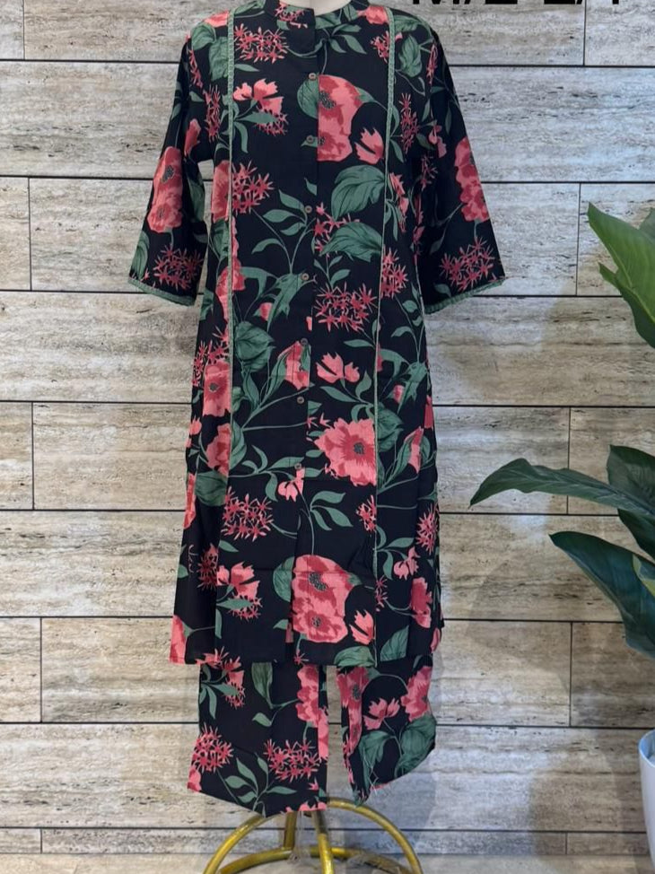 Black Floral Coords
