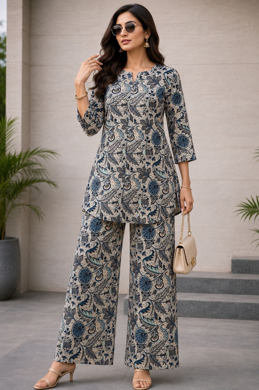 Midnight Blue Cotton Pyjama