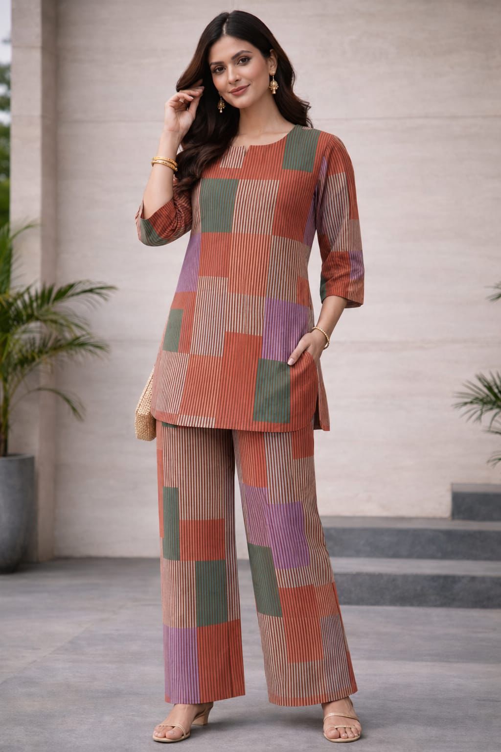 Terra Mosaic Cotton Pyjama