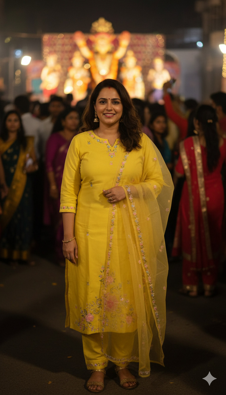 Yellow Silk Salwar