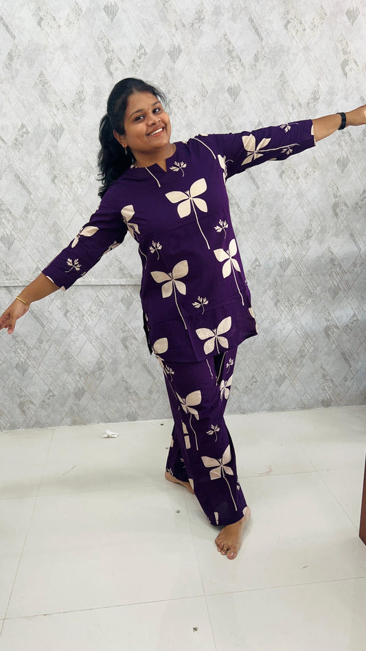Purple Night Suit