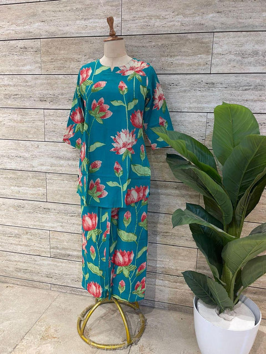 Rama Green Night Suit
